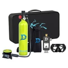 Mini Scuba Diving Glasses Equipment Kit Goggles 1L Air Oxygen Tank or Hand Pump