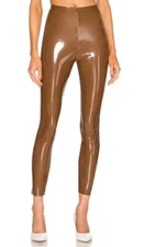 NWT Commando Women's Faux Patent Leather Leggings - SLG25 - Cinnamon - Small
