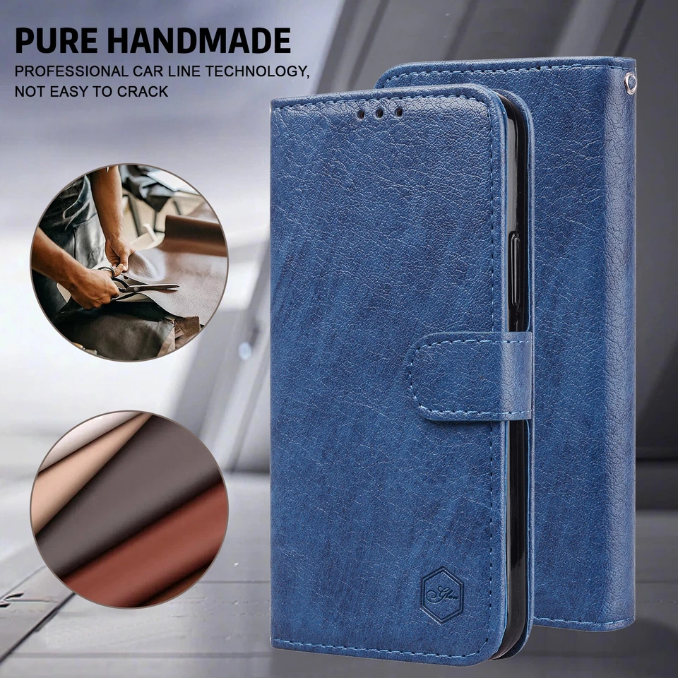 For Google 8 Pro 7 Pro 7A Magnetic Case Leather Wallet Card Flip Kickstand Cover - Image 2 of 4