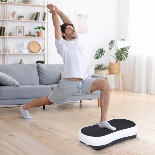 Máquina de Ejercicio Compacta Vibration Plat Todo el Cuerpo con Control Remoto Negro/Blanco/Rojo - Imagen 30 de 32