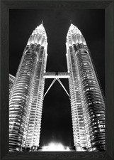 Petronas Towers Framed Wall Art Poster Canvas Print Picture