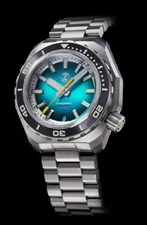 NEW STORE DISPLAY Zelos Hammerhead 2 1000m Steel Teal NH3544mm Watch