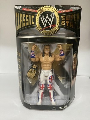 WWE Jakks Pacific British Bulldog Classic Superstars Action Figure Belt Toy