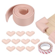 6.5 ft x 3.15 Inch Edge Corner Protector with 10 Corners, Pink