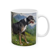 Mountain Cur Ceramic Mug - Adventure Awaits with Every Sip