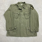 Vintage 1960s Vietnam US Military 5th Pattern Rip Stop Jungle Jacket Medium Reg