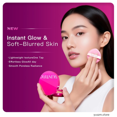 SKINTIFIC Cover Glow Perfect Pink Cushion | Long-Lasting Radiant