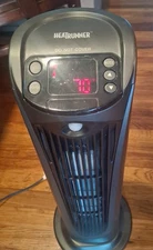 Heat Runner Mod# 33554~ 25" 1500W Oscillating Ceramic Tower Heater- Blk