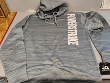 J.America Sportswear Hoodies Power Stroke Gray Pullover Hoodie Size Small
