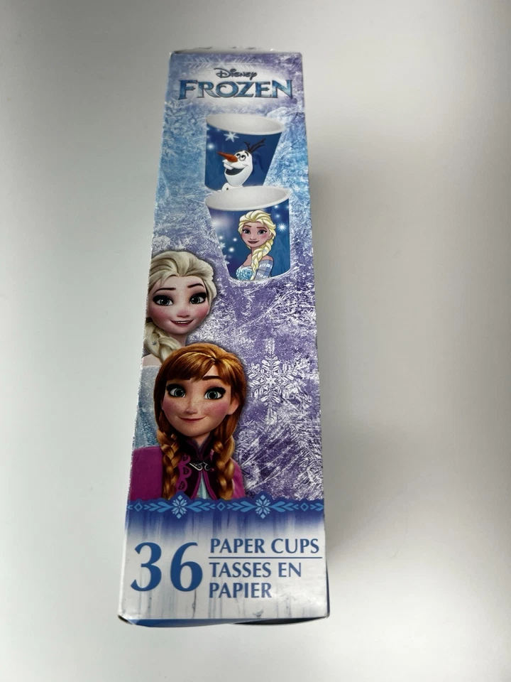 2 cajas de tazas de baño de papel congelado Disney para niños 3 oz 36 cada una Elsa, Anna y Olaf Foto 2 de 4