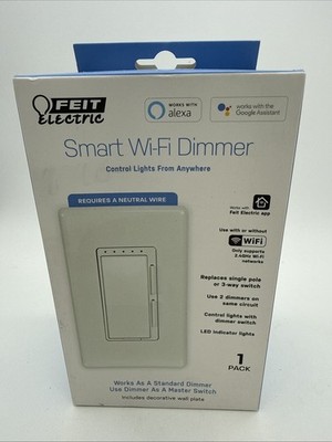 White Feit Electric DIM/WIFI Smart Wi-Fi Dimmer FREE SHIPPING FROM MISSOURI!!!