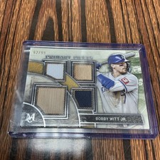 Bobby Witt Jr Kansas City Royals 2025 Topps Museum Primary Pieces Quad Relic /99