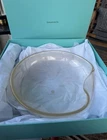 Elsa Peretti Tiffany Murano Glass Thumbprint Bowl 24K Gold Leaf 10.25” with Box