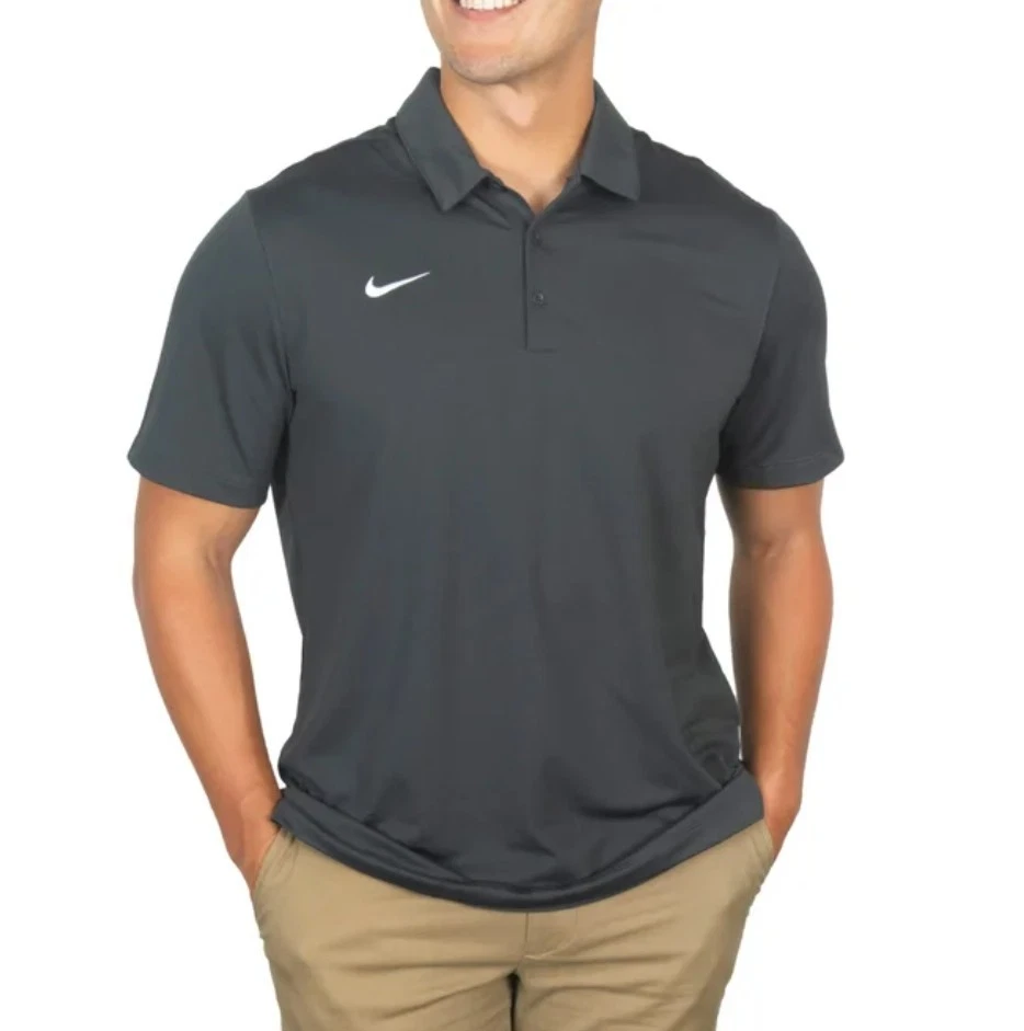 New!! Nike Navy Blue Dri-FIT Polo with White Swoosh Men Boys Size XL X-Large NWT