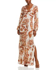 Faithfull the Brand Women's Dress Sz 6 Santos Dune Brown