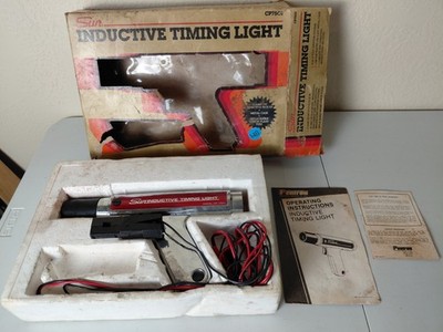 Vintage Sun Inductive Timing Light Model CP 7501 Original Box, Manual, & Papers