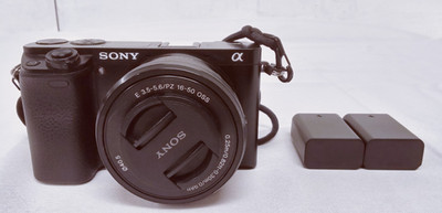Sony Alpha a6000 24.3MP Mirrorless Digital Camera w/16-50mm OSS Lens -Black