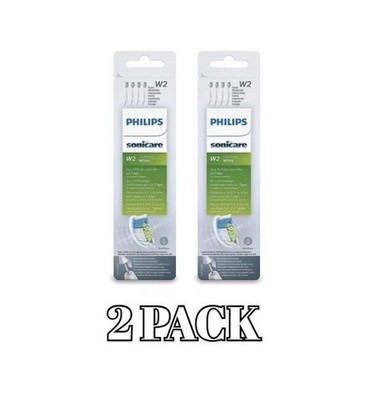 Philips Genuine Sonicare Optimal White Replacement Brush Heads 2PCK W2 total 8ct