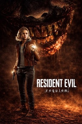 5x7 Resident Evil Requiem Grace Ashcroft Poster printed on Metallic Gold Vinyl