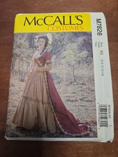 McCall's 18th Century Historical Costume Pattern 7826 Misses' 6-14 Uncut