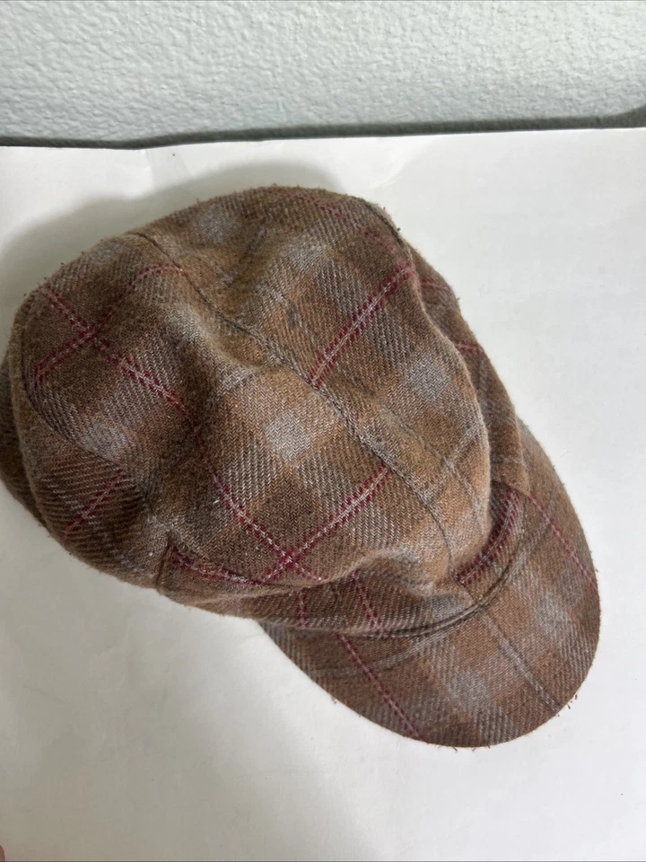 Gorra Life Is Good a Cuadros Mezcla de Lana Forrada Sherpa Talla Única Marrón Cadete Foto 4 de 4