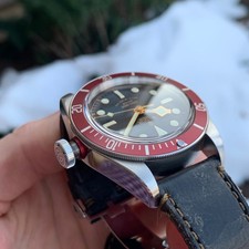 TUDOR Black Bay Red 79220R "Smiley Rose" 41mm Automatic Divers Watch - Mint 13