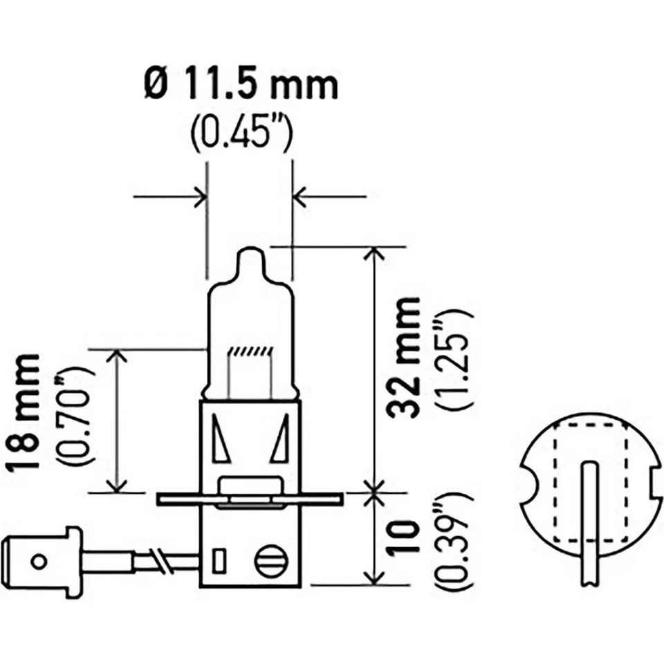 Bombilla antiniebla delantera Hella 2 piezas para Chevrolet Beretta 1991-1993 1994 1995 1996 Foto 3 de 3