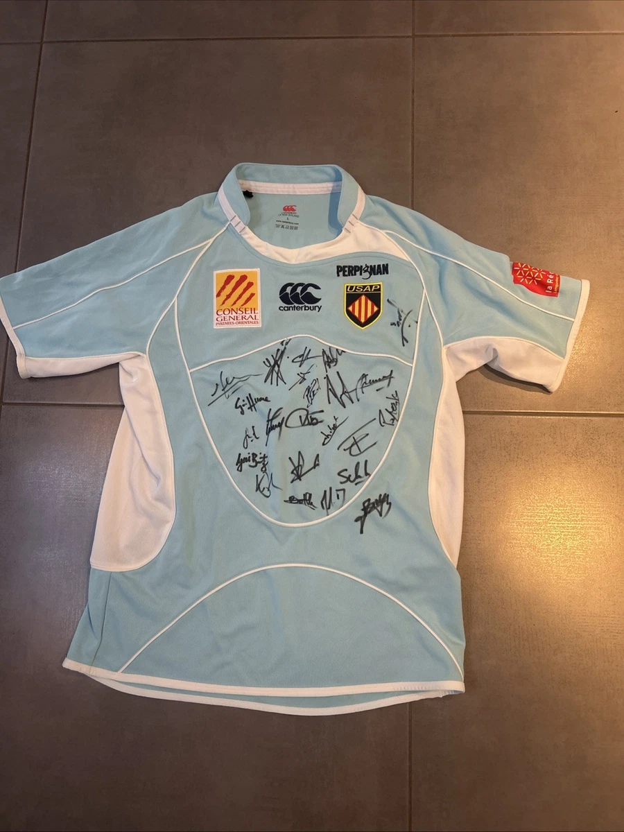 Maillot De Rugby Canterbury - Drink Tram Casal Sport - Noir Et Bleu, Taille S