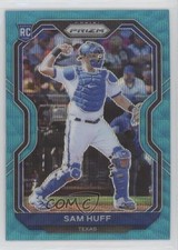 2021 Panini Prizm Tier II Teal Wave Prizm Sam Huff #116 7u4