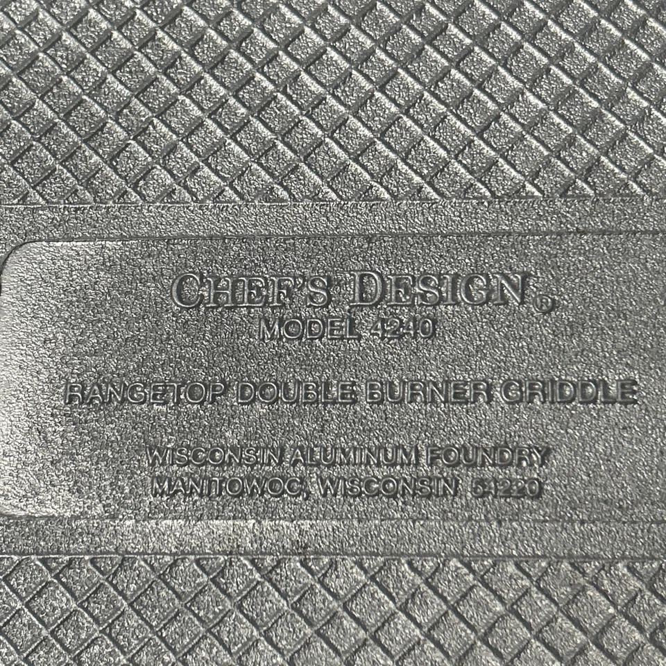 Plancha de doble quemador superior de aluminio fundido pesado Chef's Design 4240 Foto 3 de 4