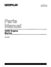 Caterpillar Cat 3208 Marine Engine Parts Catalog Manual SN 75V1-9525