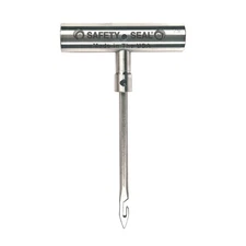 Safety Seal - T-handle, with side open needle for liquide patch