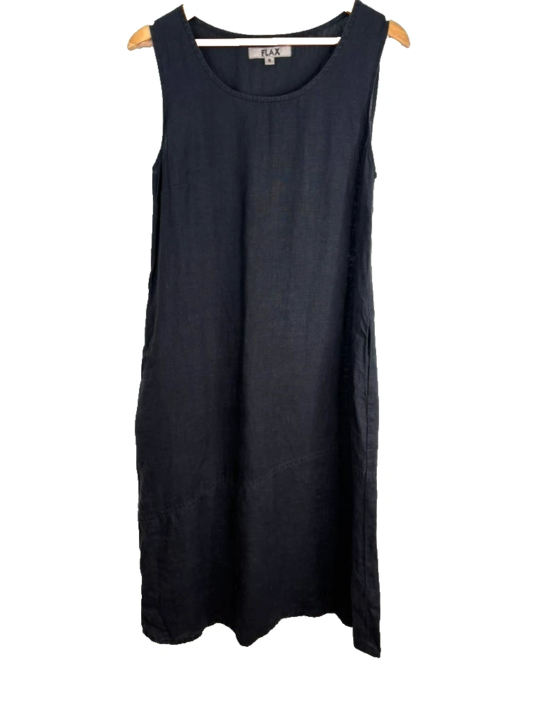 knee length dresses for ladies Basique Linen Slip Dress Khaki main image 1