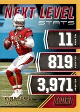 Kyler Murray 2021 Score Next Level Stats Gold #NL9 Arizona Cardinals