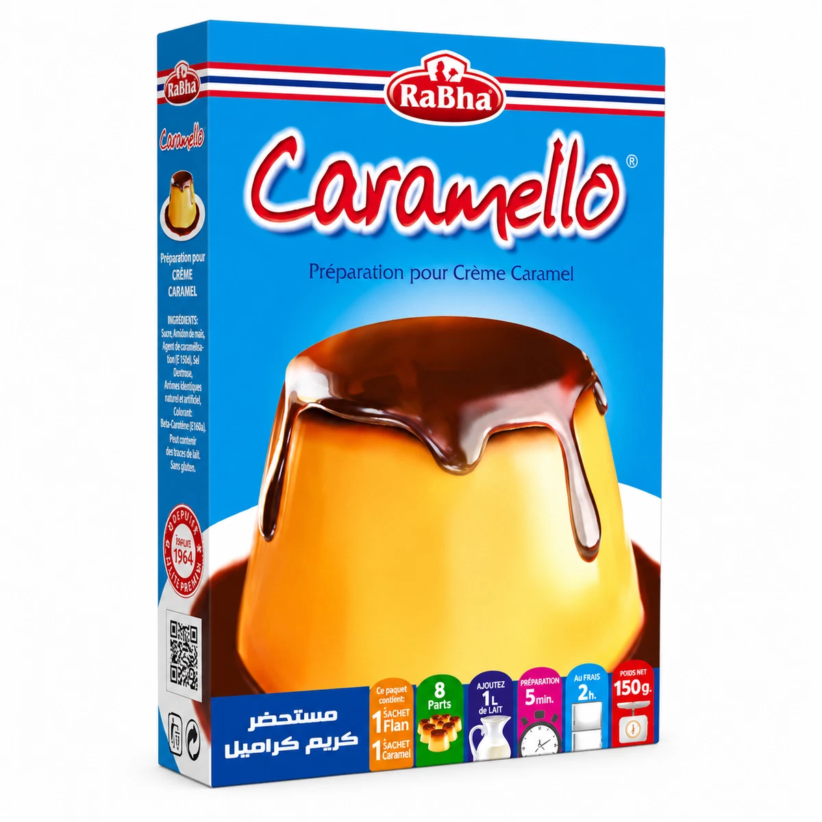 Rabha Caramello Flan Präparat 150g - Dessert Geschmack Creme Karamell