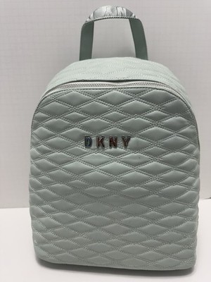 DKNY Allure Quilted Backpack 14''  In Pistachio color