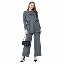 completo donna maglia+pantalone+sciarpa cordinato 3pz  da 42 alla 50 TU art 329A