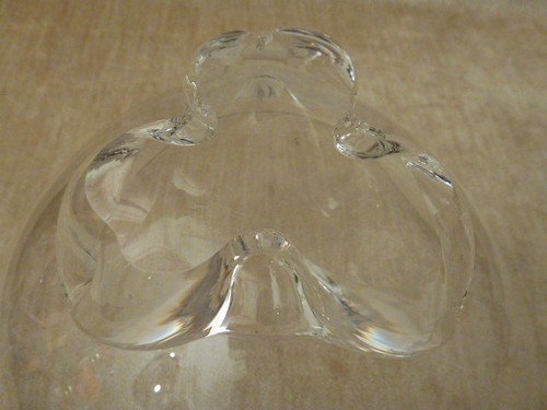 Mid Century Steuben Art Glas Kristall Trillium Schale Donald Pollard Design 1958 - Bild 5 von 11