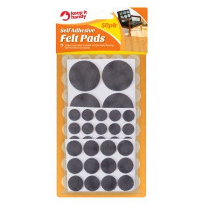 Self Adhesive Sticky Felt Pad Black Furniture Tabs Wood Floor Scratch Protector;