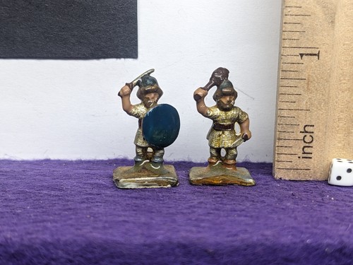 MINIFIGS Both ME13 Armoured Dwarves  Metal Miniature Fantasy - Picture 1 of 5