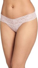 NWT Jockey Pack of 5 Sz XXL 9 ALLover Lace Thong Pink Haze FREE Shipping 