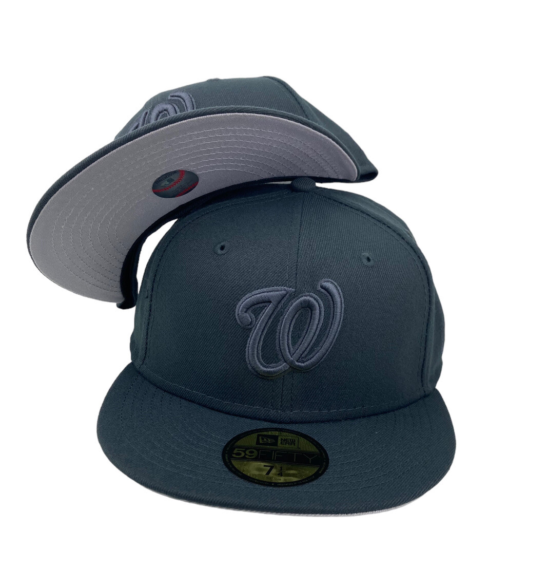Washington National Dark Gray New Era 59fifty Fitted Hat cap