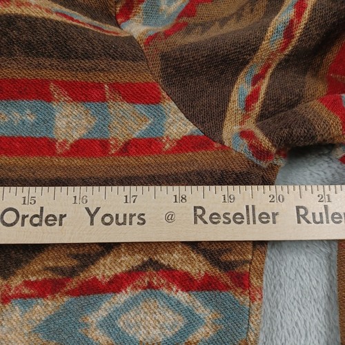 Lauren Ralph Lauren Jacket Womens Large Aztec Southwestern Moto Fleece Vintage - Picture 9 of 9
