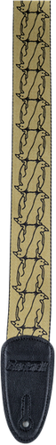Gretsch Alternating Penguins Guitar Strap - Gold - Picture 2 of 2