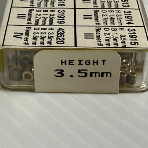 American Brass KWM Clock Bushings Assortment-No. 5 - 3.5mm Height 100 pc - Picture 4 of 4