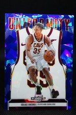 2020-21 Panini Optic Uniformity Blue Cracked Ice Prizm Isaac Okoro Rookie #28 RC