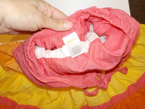 GYMBOREE GIRLS SIZE 6 PINK YELLOW RUFFLE TIER SUN DRESS ~EXCELLENT CLOTHING - Picture 3 of 5