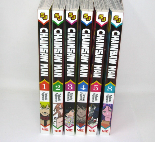 Chainsaw Man Manga Set Vol 1-5 And 8 In English Viz Media Graphic Novel