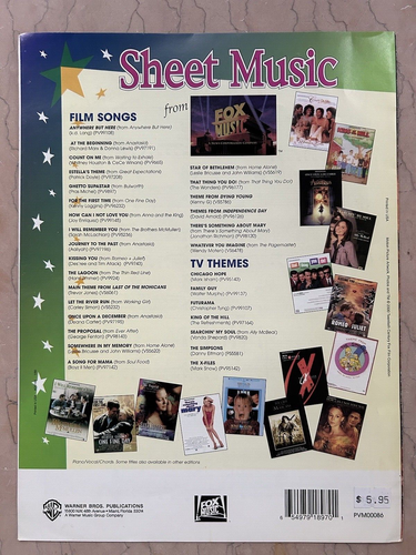 LIT sheet music OVER MY HEAD from 2000 film TITAN A.E. (7 pages) VG+ shape - 第 3/3 張圖片