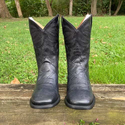 Roper Men's Marbled Black Parker Square Toe Boot 09-020-9201-8440 BL - Picture 7 of 16